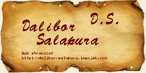 Dalibor Salapura vizit kartica